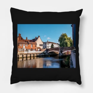 A view towards Fye Bridge and the Mischief pub, Norwich Pillow