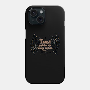 Toast explodes into crumb confetti Phone Case