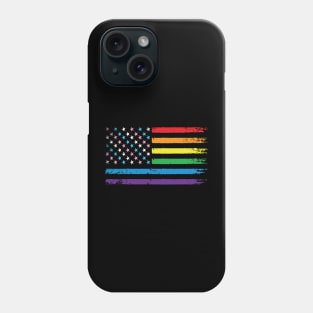 LGBT Rainbow American Flag | LGBTQ 4th of July | Transgender Gay Pride Phone Case