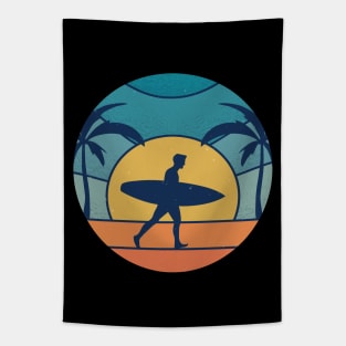 Sunset Surfing 2 Tapestry