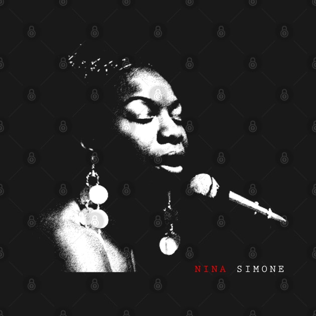 Retro Portrait Nina Simone by GekNdangSugih