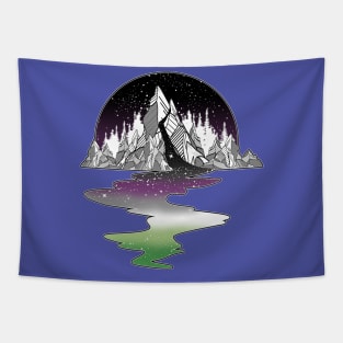 Aroace River LGBT Asexual Aromantic Pride Flag Tapestry