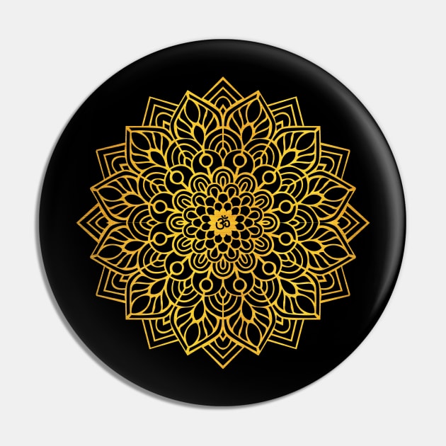 Mandala Ganesh Yoga Pin by JDaneStore