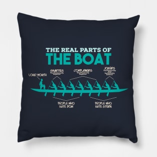 The Real Parts Of The Boat - Rowing Kayak Paddle Boat T-Shirts and Gifts Pillow