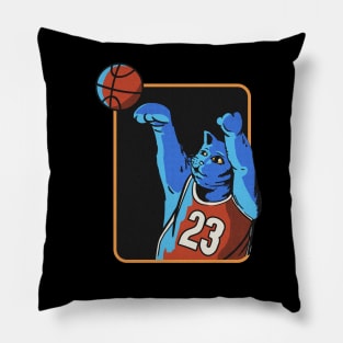 basketball the cat Pillow