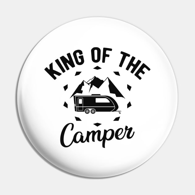 Camper - King of the camper Pin by KC Happy Shop