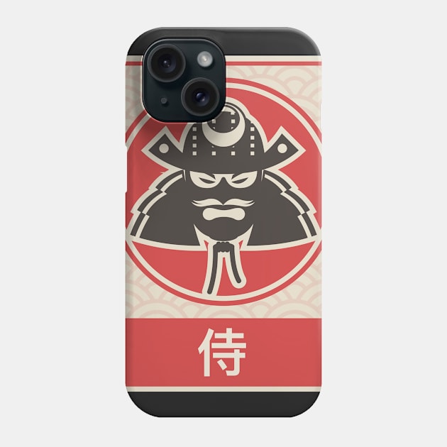 "Samurai" Vintage Japanese Anime Poster Phone Case by MeatMan