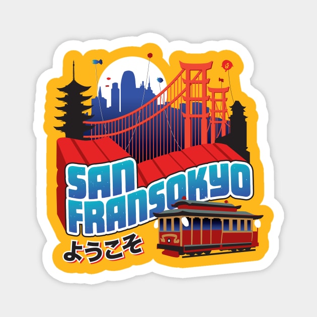 San Fransokyo Magnet by MindsparkCreative