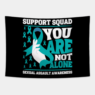 Support Squad You're Not Alone Sexual Assault Awareness Tapestry