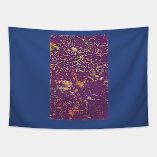 Deep Purple Bohemian Fiber Art Tapestry