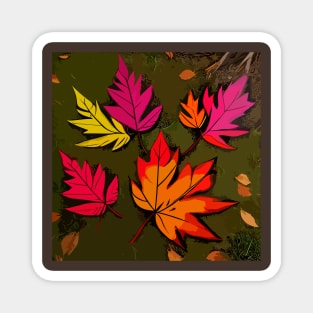 Falling leaves Magnet