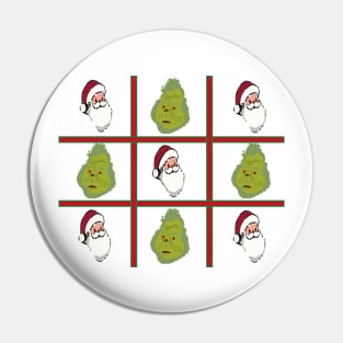 Festive Tic-Tac-Toe Pin