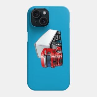 Cartoon semi truck Phone Case