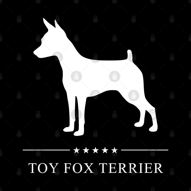 Toy Fox Terrier Dog White Silhouette Toy Fox Terrier Tapestry