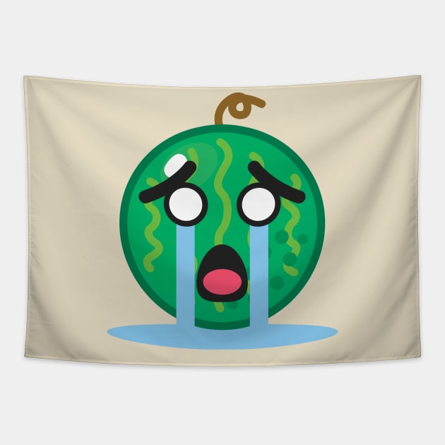 Sad Watermelon Tapestry by Boulinosaure