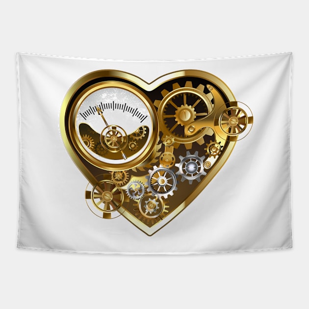 Steampunk Heart with Manometer Tapestry by Blackmoon9