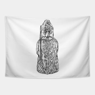 Legendary Berserker Battle: Lewis Chessmen Unleashed Tapestry