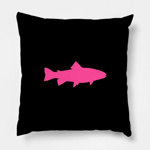 Hot Pink Color Freshwater Fish Trophey Pillow by Pattern Plans