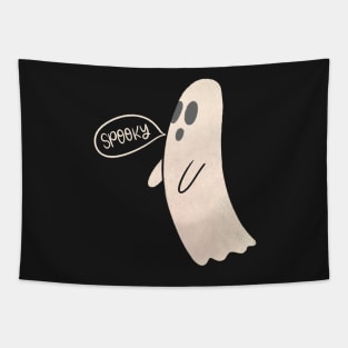 Ghost saying Spooky Tapestry