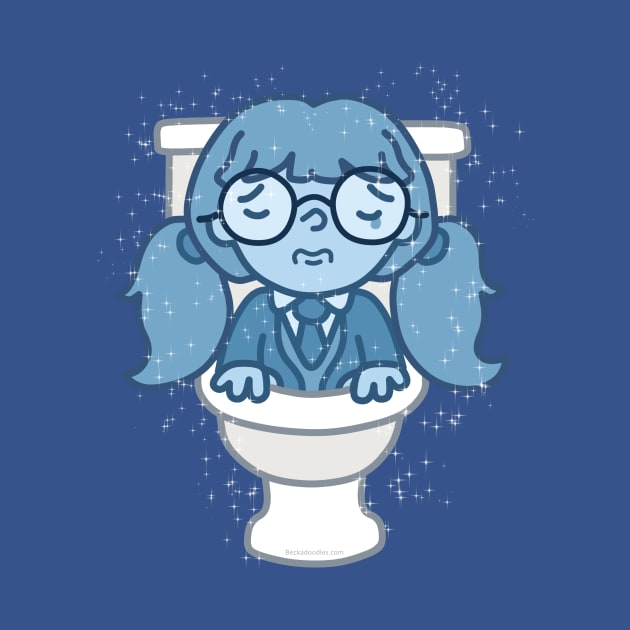 Sad Toilet Ghost Girl by beckadoodles