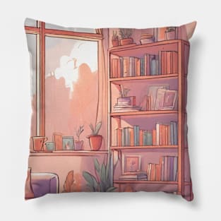 Pink Cozy Study Room Pillow