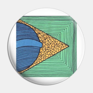 Brazilian Flag Pin