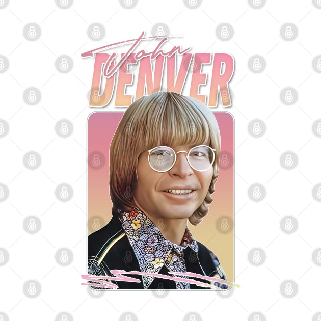 John Denver -  Retro Style Fan Artwork by DankFutura