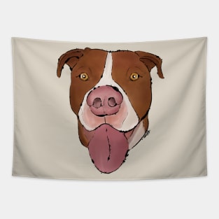 Happy Pit Bull: Sammy Tapestry