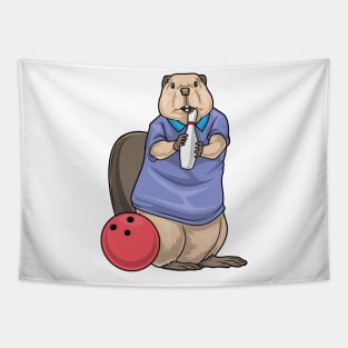 Beaver Bowling Bowling ball Tapestry