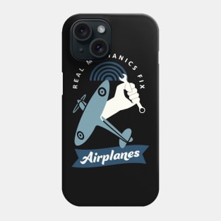 Real Mechanics Repair Airplanes Aviation Service Phone Case