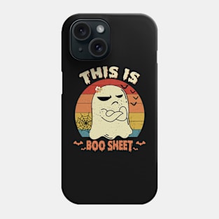 This Is Boo Sheet Ghost Retro Halloween Costume Men Women Shirt Phone Case