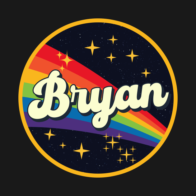 Bryan // Rainbow In Space Vintage Style by LMW Art