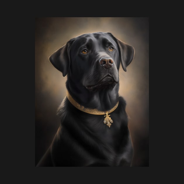 Royal Portrait of a Labrador Retriever by pxdg