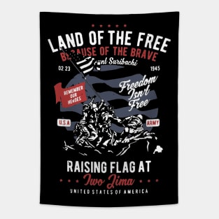 Land Of The Free Because Of The Brave Tapestry