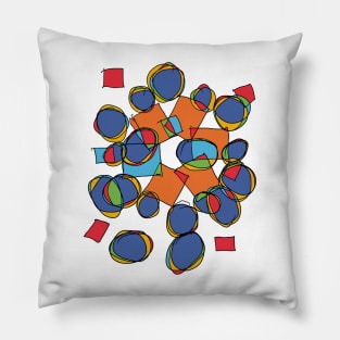 Doodle Abstract Art Pillow