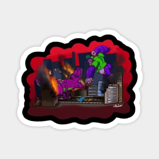 Battle of the Purple Kaiju Magnet