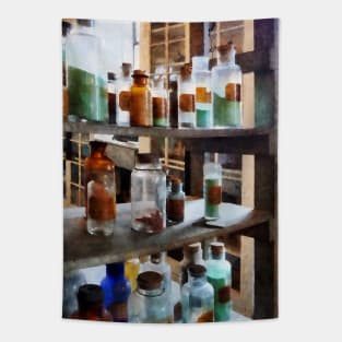 Chemists - Bottles of Chemicals Tapestry
