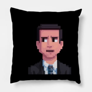 Pixel Art Michael Scott Pillow