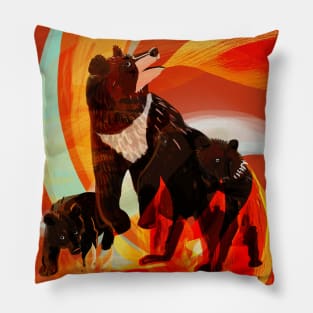 Taiga on Fire Pillow