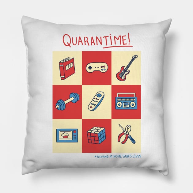 Quarantime! Pillow by Sachpica