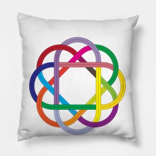 colorful celtic knot Pillow