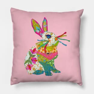 Boho Bunny Karen Payton Art Pillow