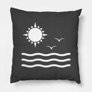 Beach sunset Pillow