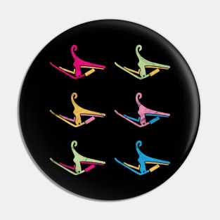 Guitar Capo Pop Colors Theme Pin