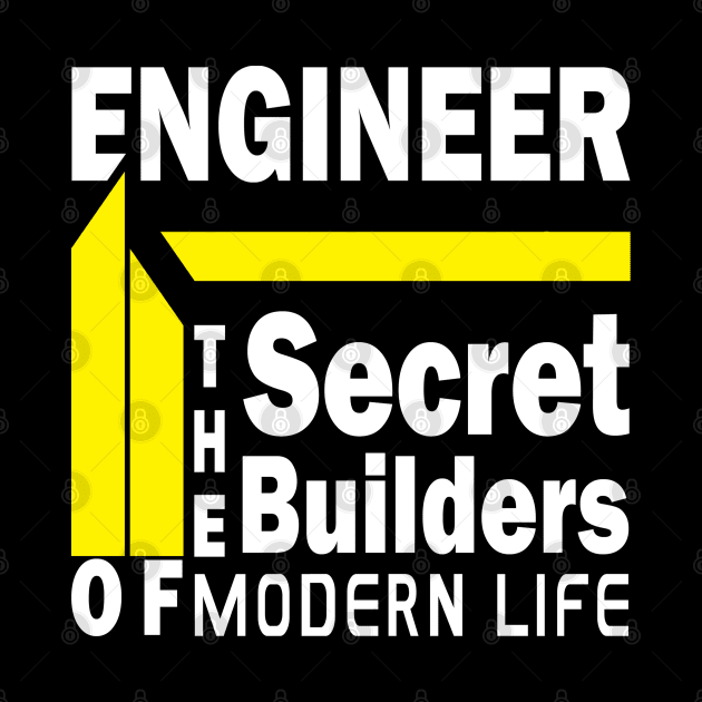 Funny civil engineer stickers Secret builders of modern life by onalive