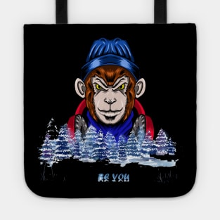 monkey tshirt Tote