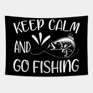 Keep calm and go fishing Tapestry