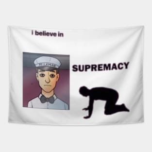 Milkman supremacy tiktok meme design funny Tapestry