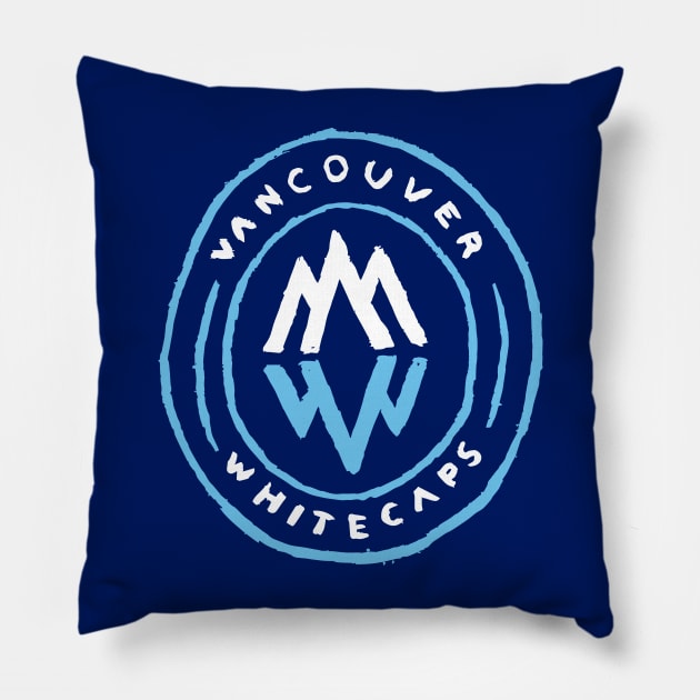 Vancouver Whitecaaaaps FC 04 Pillow by Very Simple Graph