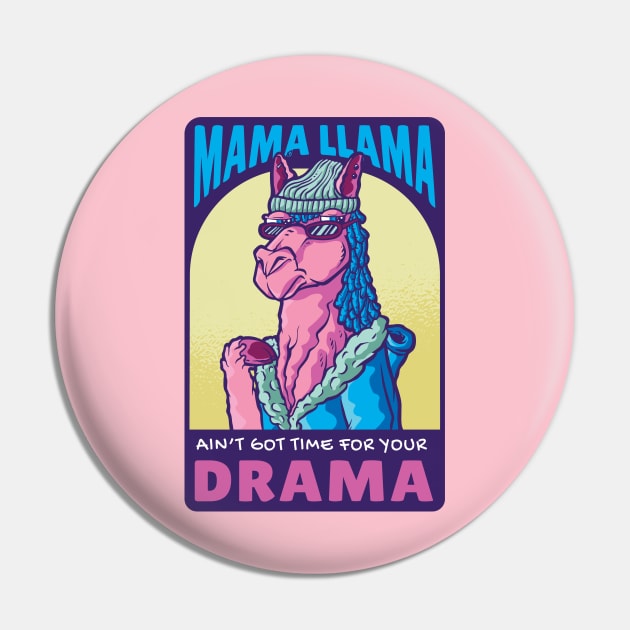 Mama Llama Pin by Safdesignx